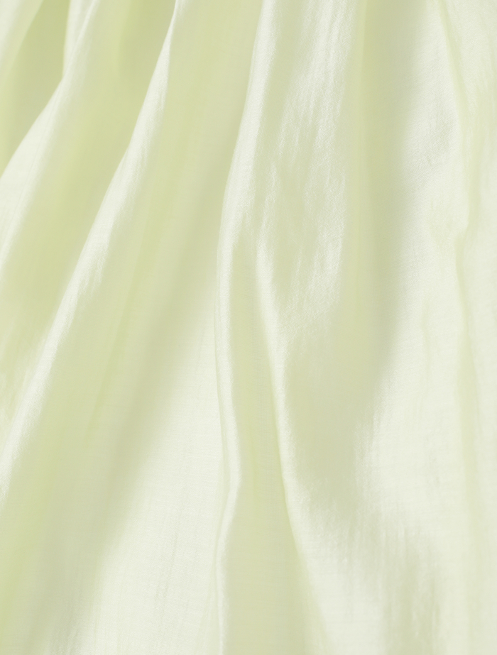 アセテートリヨセルローンシアーギャザーブラウス 詳細画像 イエロー 10