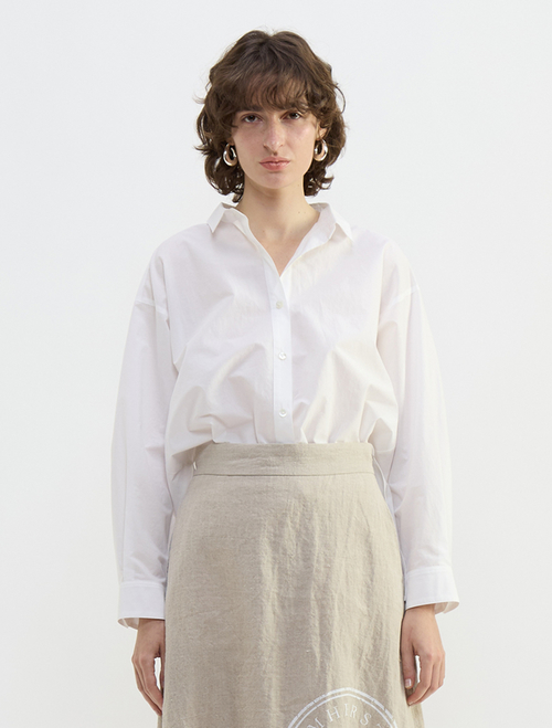 タイプライター/リヨセルストライプレギュラーカラーシャツ