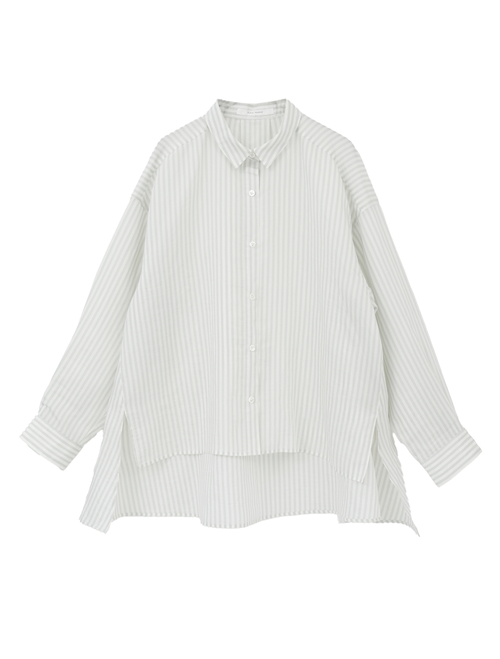 タイプライター/リヨセルストライプレギュラーカラーシャツ