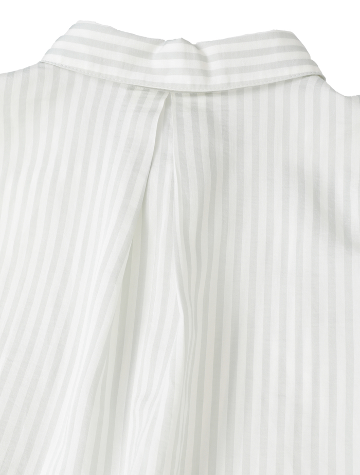 タイプライター/リヨセルストライプレギュラーカラーシャツ 詳細画像 セージ 7