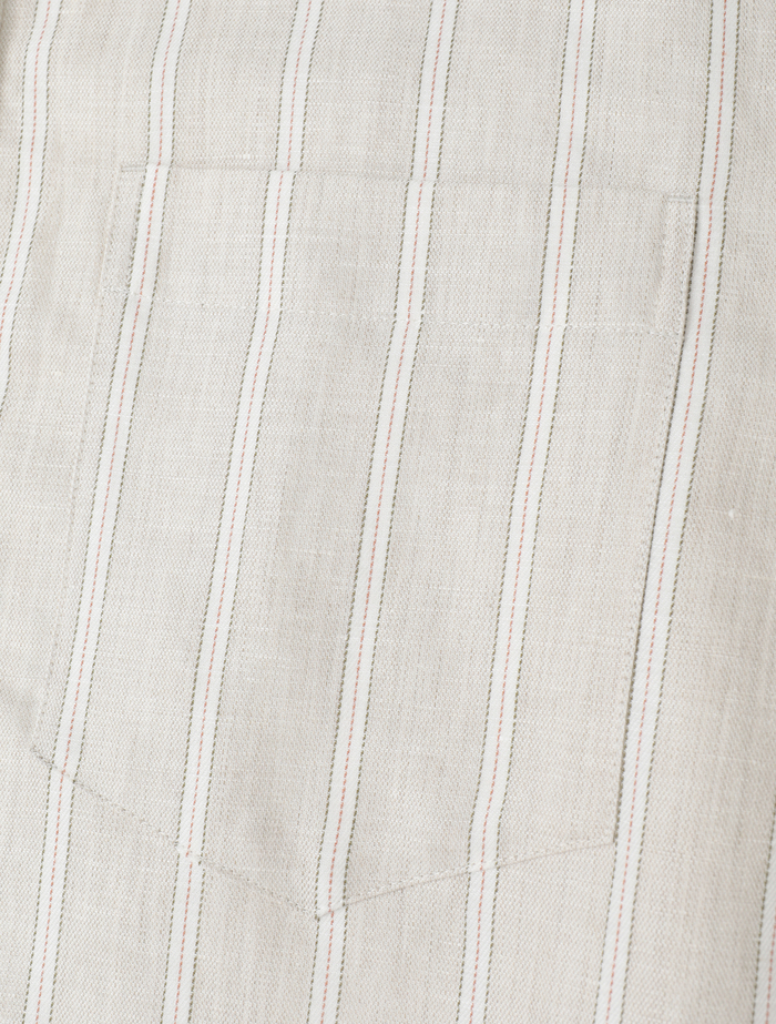 ヘンプコットンストライプシャツ 詳細画像 ベージュ 11