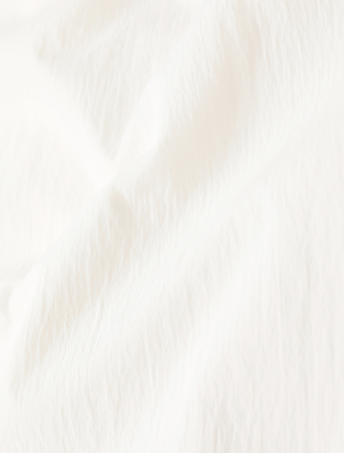 チリメンタイプライタースキッパーギャザーブラウス 詳細画像 ホワイト 10