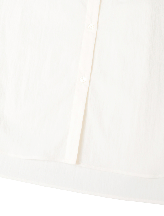 チリメンタイプライタースキッパーギャザーブラウス 詳細画像 ホワイト 9