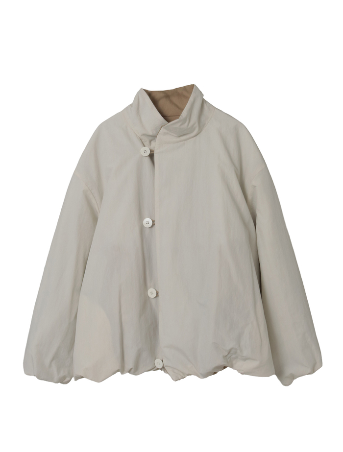 スーピマナイロンタイプライターパディングショートブルゾン 詳細画像 ベージュ 11