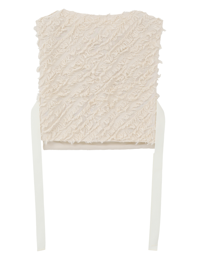 フリンジカットJQショートベスト 詳細画像 アイボリー 5