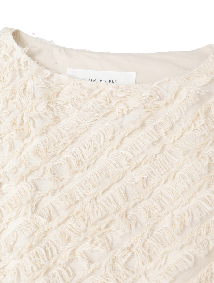 フリンジカットJQショートベスト 詳細画像 アイボリー 6