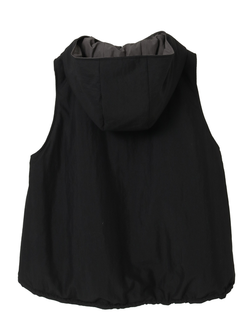 スーピマナイロンタイプライターパディングショートベスト