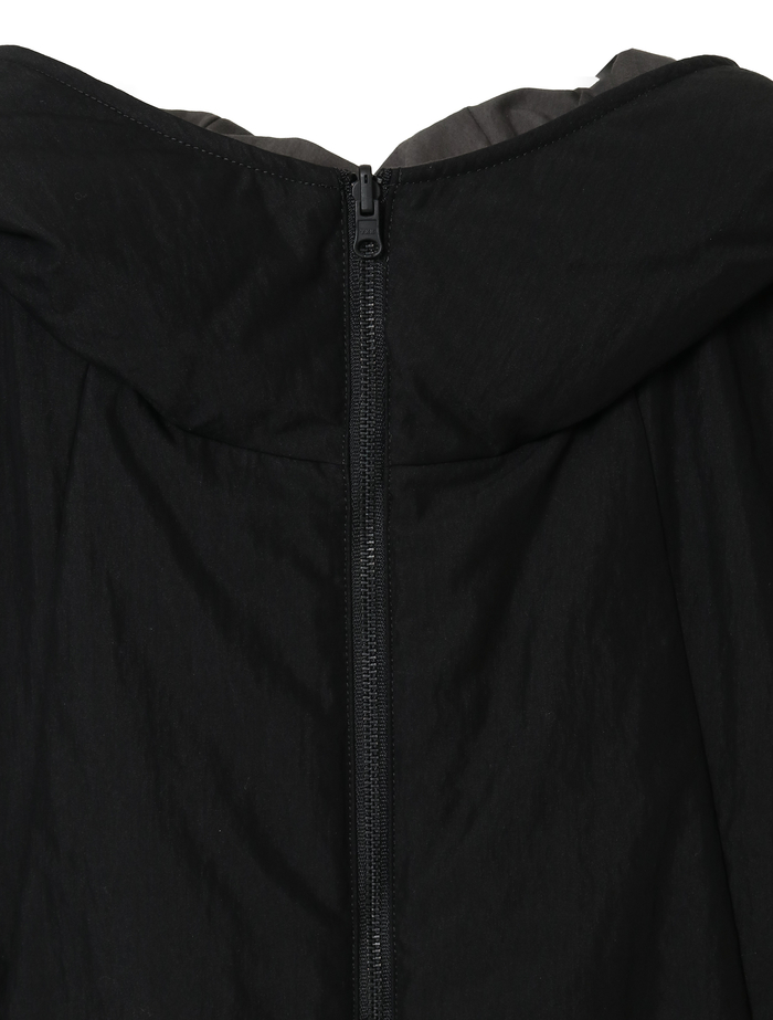 スーピマナイロンタイプライターパディングショートベスト 詳細画像 ブラック 3