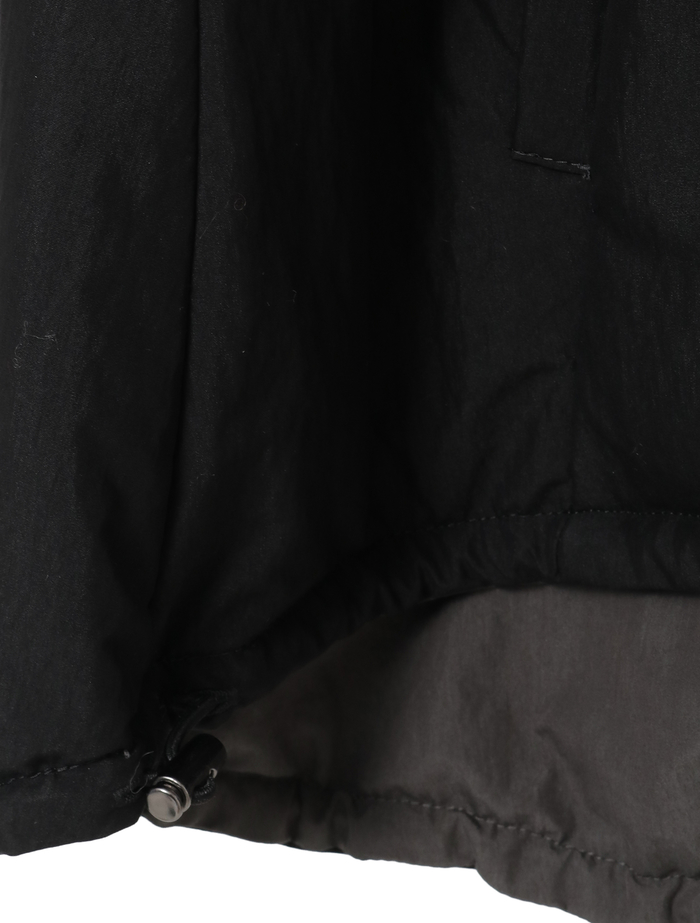 スーピマナイロンタイプライターパディングショートベスト 詳細画像 ブラック 6