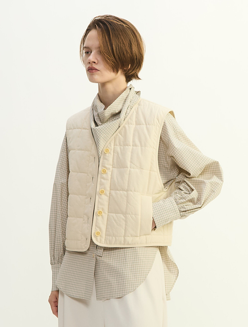 コットンキルティングべスト