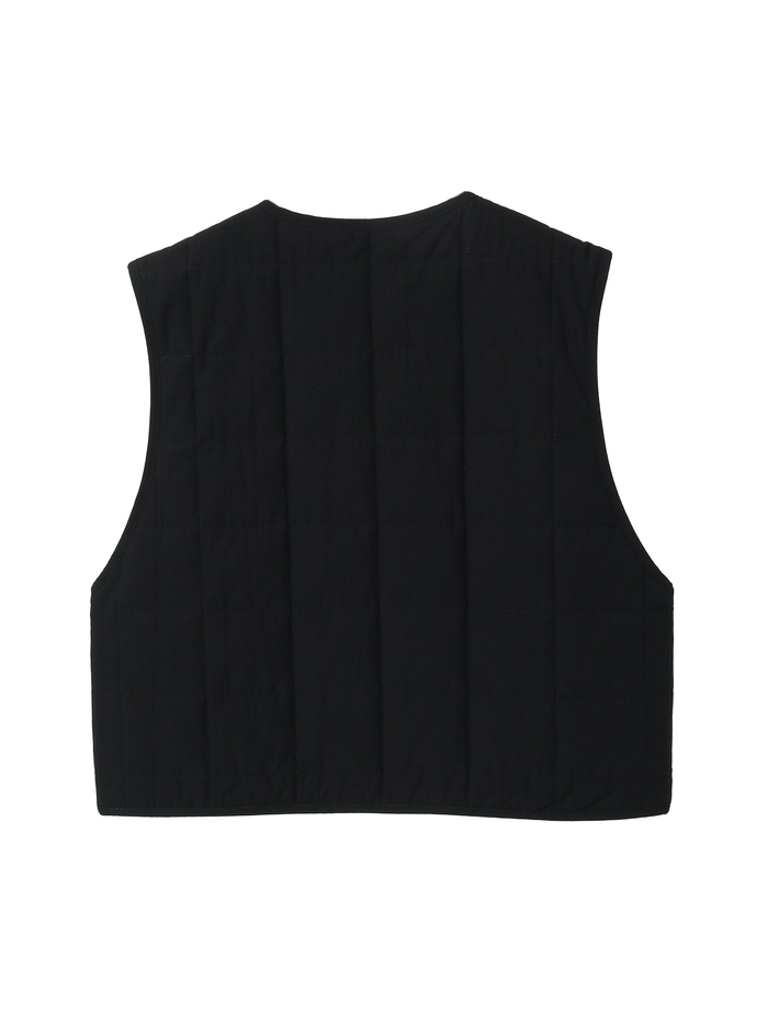 コットンキルティングべスト 詳細画像 ブラック 2