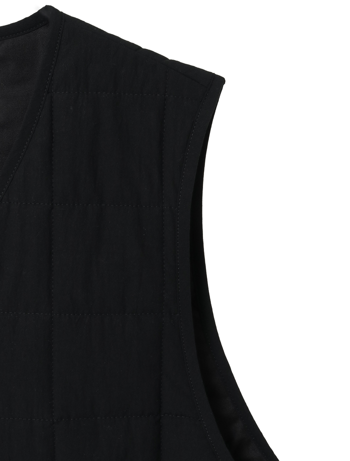 コットンキルティングべスト 詳細画像 ブラック 4