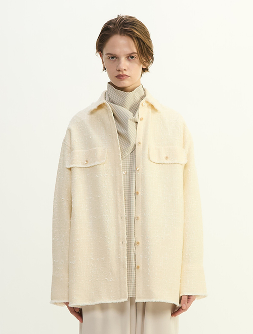 ペーパーツイードシャツジャケット