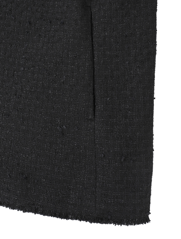 ペーパーツイードシャツジャケット 詳細画像 ブラック 5