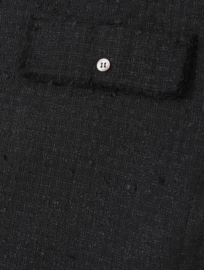 ペーパーツイードシャツジャケット 詳細画像 ブラック 7