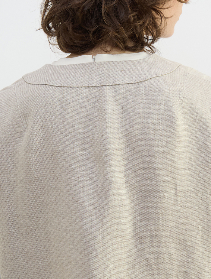 リネンオックスショートジャケット 詳細画像 ベージュ 7