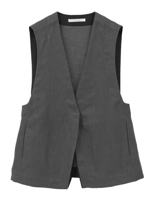 リネンオックスデザインベスト