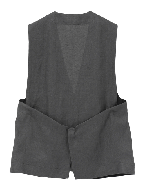 リネンオックスデザインベスト
