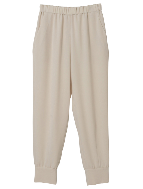 バックサテンジョーゼットジョガーパンツ