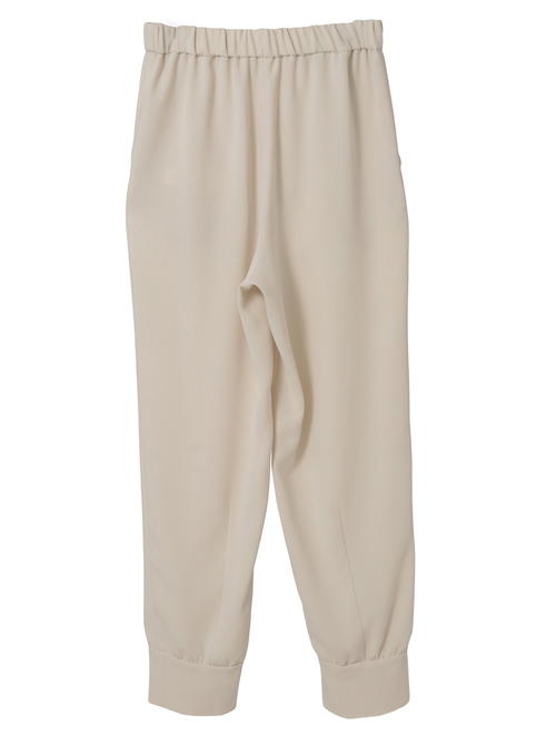 バックサテンジョーゼットジョガーパンツ