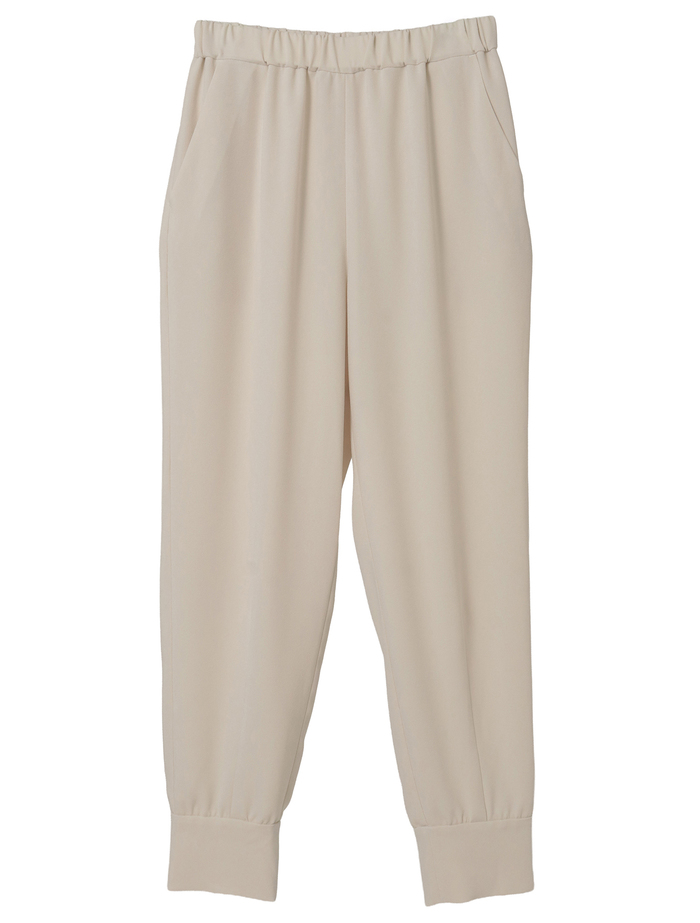 バックサテンジョーゼットジョガーパンツ 詳細画像 ライトベージュ 1