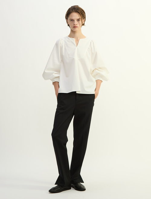 キュプラストレッチAラインパンツ