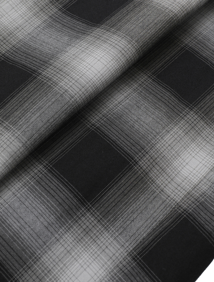 オンブレチェックワイドストレートパンツ 詳細画像 ブラック&times;ライトグレー 12