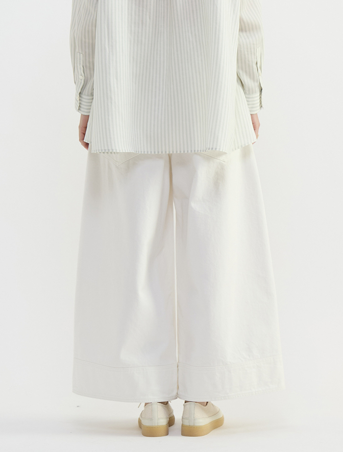 11.8ozデニムワイドパンツ 詳細画像 ホワイト 3