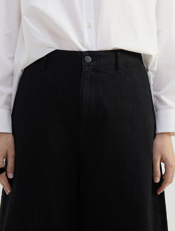 11.8ozデニムワイドパンツ 詳細画像 ブラック 5