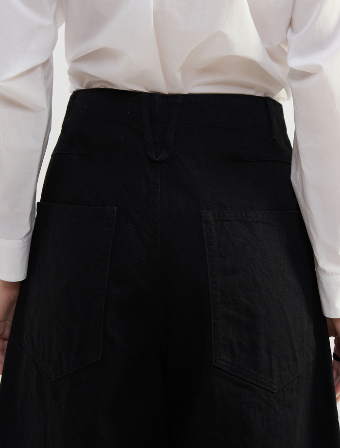 11.8ozデニムワイドパンツ 詳細画像 ブラック 7