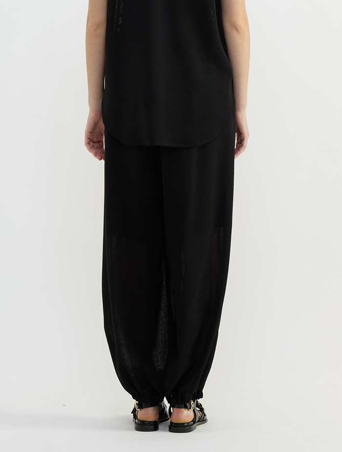 ウールメッシュバルーンカットパンツ 詳細画像 ブラック 4