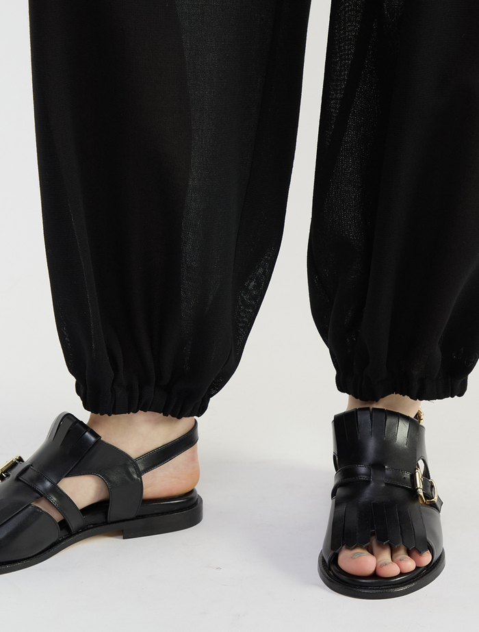 ウールメッシュバルーンカットパンツ 詳細画像 ブラック 7