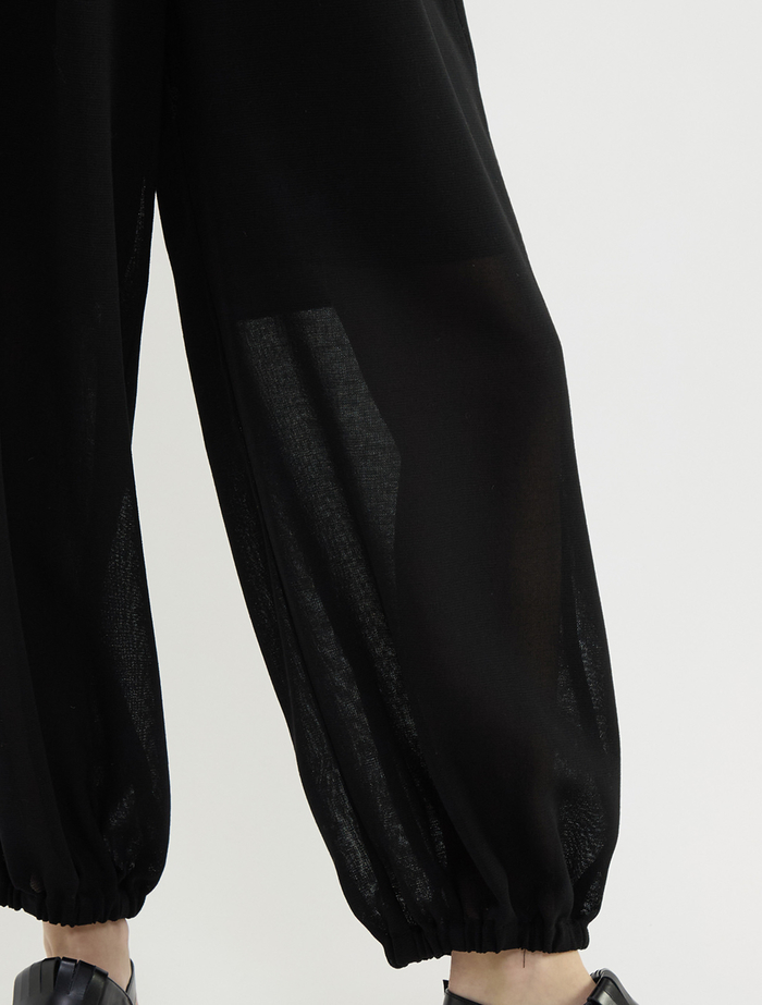 ウールメッシュバルーンカットパンツ 詳細画像 ブラック 8