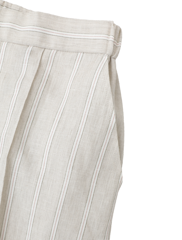 ヘンプコットンストライプストレートパンツ 詳細画像 ベージュ 9