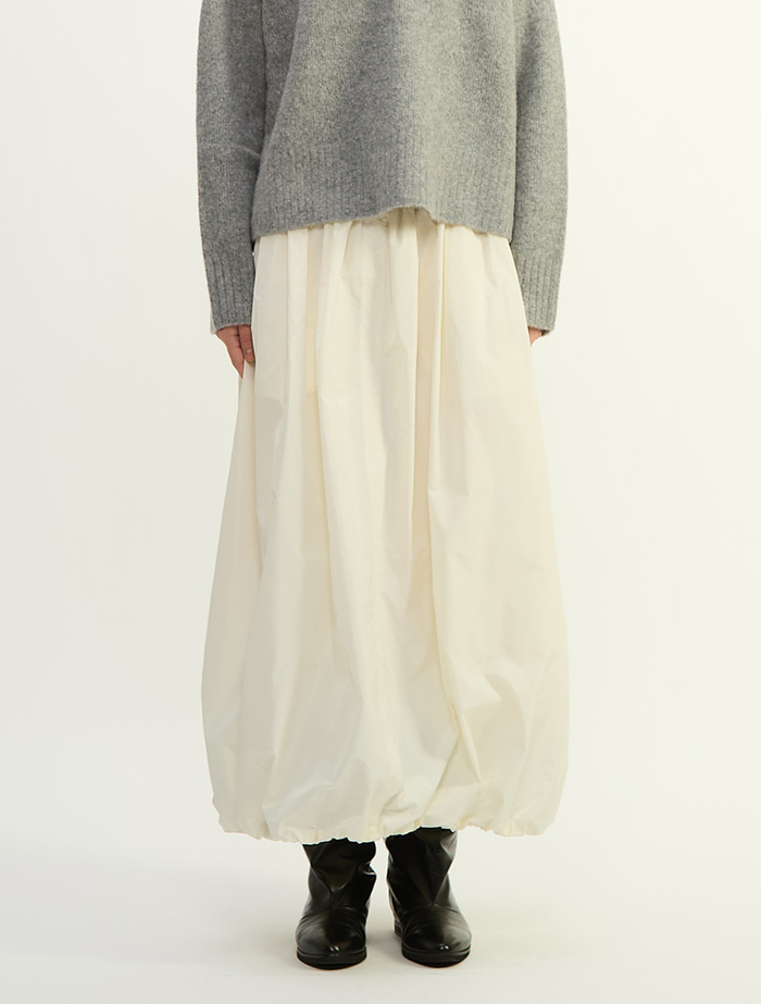 マイクロタフタバルーンスカート 詳細画像 アイボリー 2