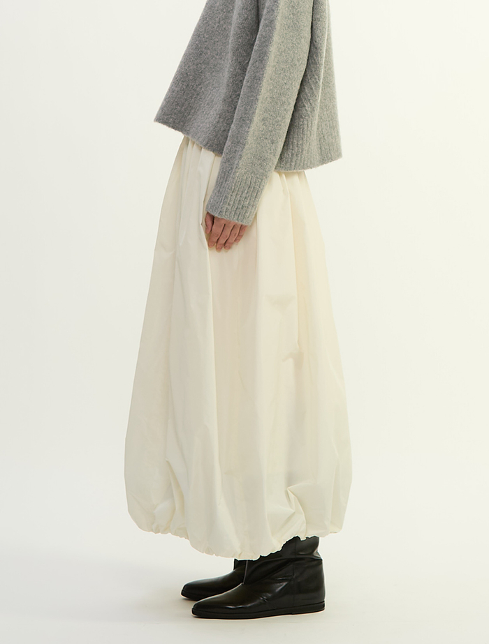 マイクロタフタバルーンスカート 詳細画像 アイボリー 3