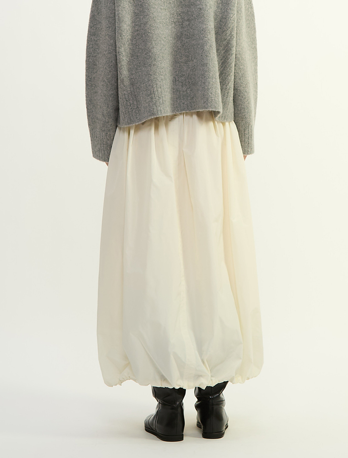 マイクロタフタバルーンスカート 詳細画像 アイボリー 4
