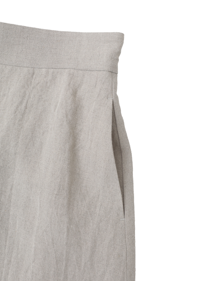 ナチュラルリネンワッシャーAラインスカート 詳細画像 ベージュ 8