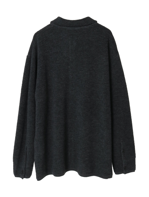 BONDパイルニットシャツカーディガン