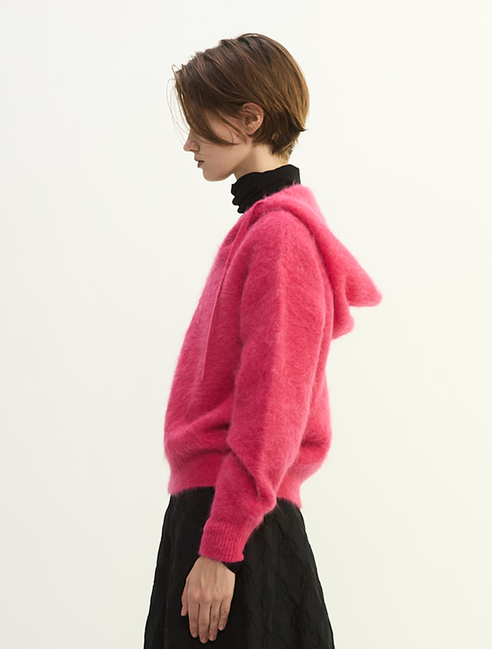 MONAアルパカショートフーディー 詳細画像 ピンク 3