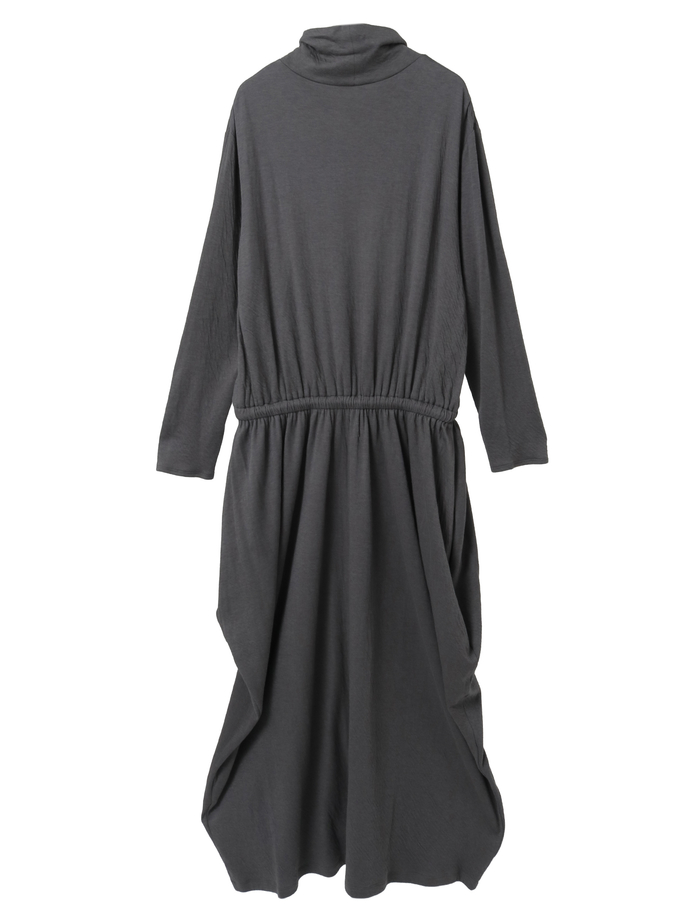 スーピマカシミヤダブルガーゼロングドレス 詳細画像 グレー 5