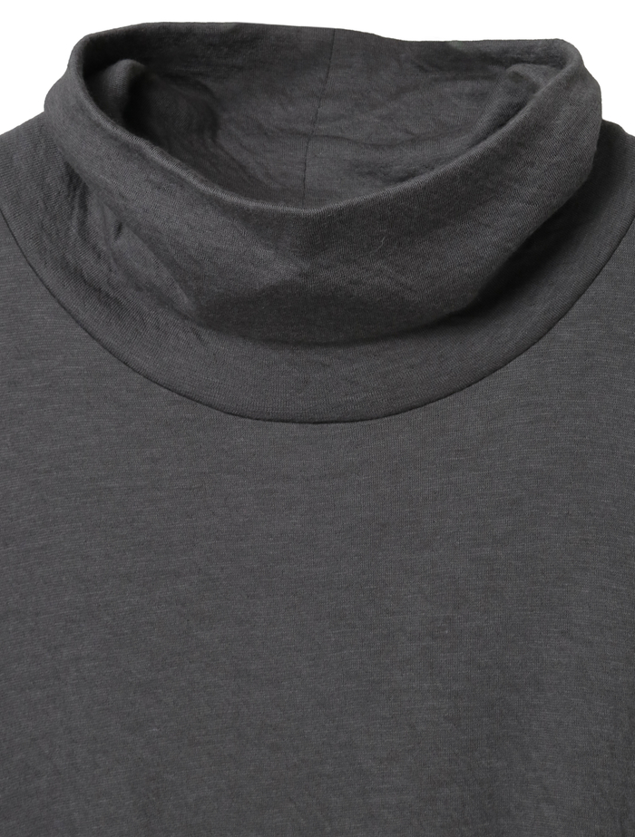 スーピマカシミヤダブルガーゼロングドレス 詳細画像 グレー 6