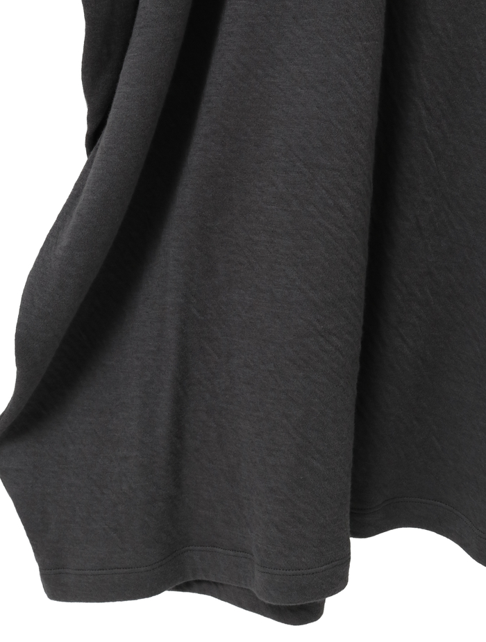 スーピマカシミヤダブルガーゼロングドレス 詳細画像 グレー 8