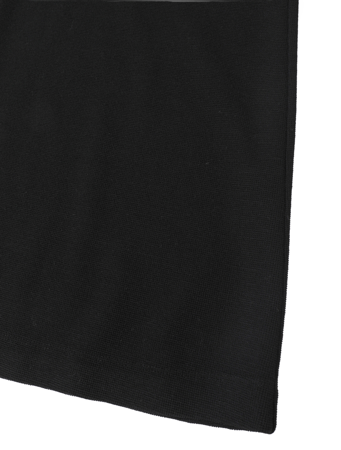 ウールミニワッフルハーフジップドレス 詳細画像 ブラック 9