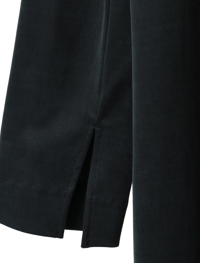 キュプラジャージストレートロングワンピース 詳細画像 ブラック 6