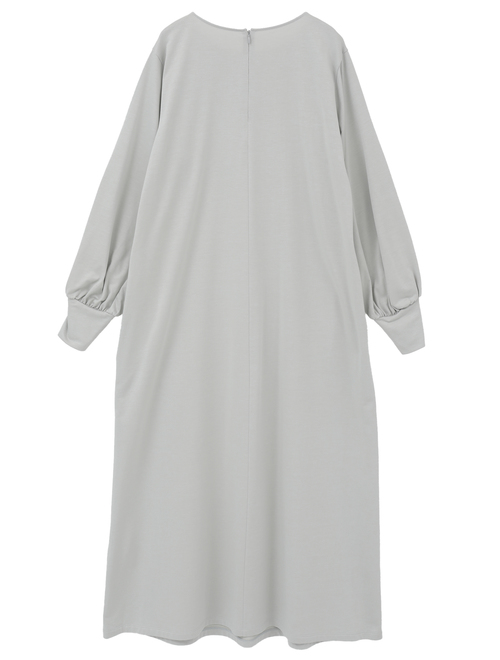 テンセルコットンスウェットロングワンピース