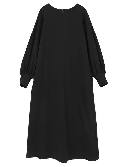 テンセルコットンスウェットロングワンピース