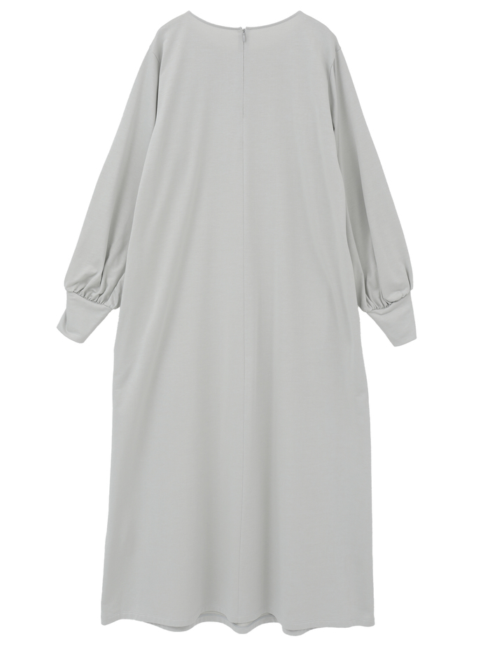 テンセルコットンスウェットロングワンピース 詳細画像 ライトグレー 2