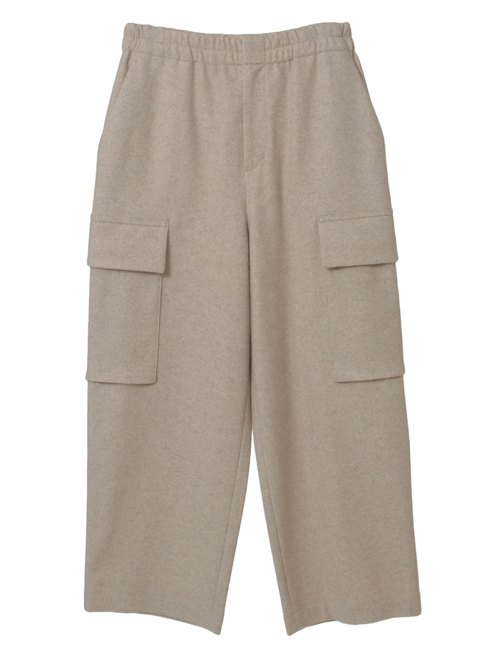 マットフィニッシュウールジャージカーゴパンツ 詳細画像 オフホワイト 1