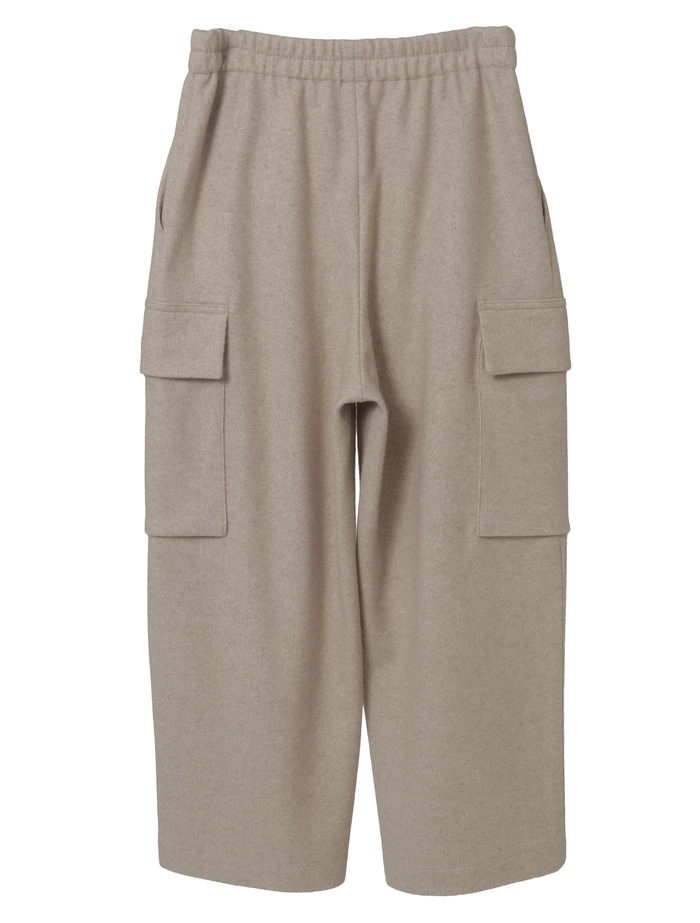 マットフィニッシュウールジャージカーゴパンツ 詳細画像 オフホワイト 2